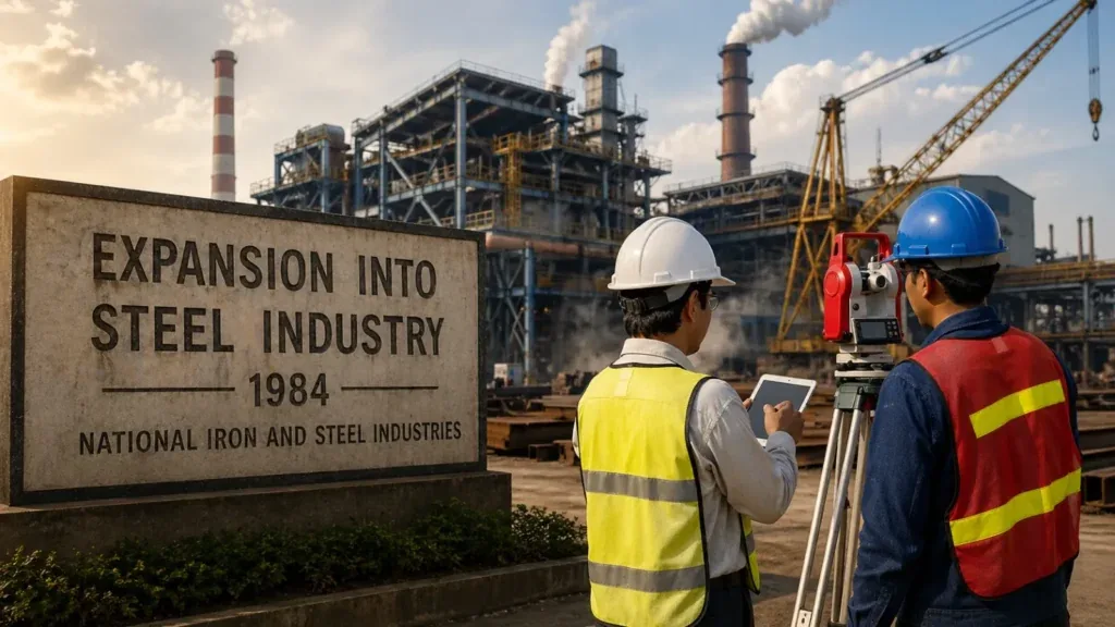 1984 – Expansion into Steel Industry