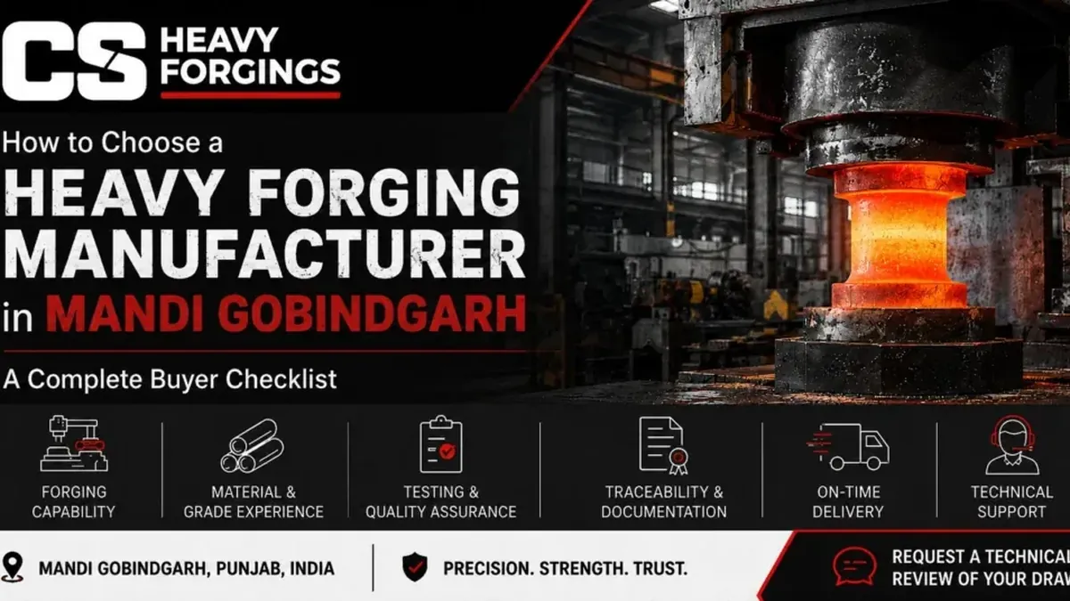 How to Choose a Heavy Forging Manufacturer in Mandi Gobindgarh