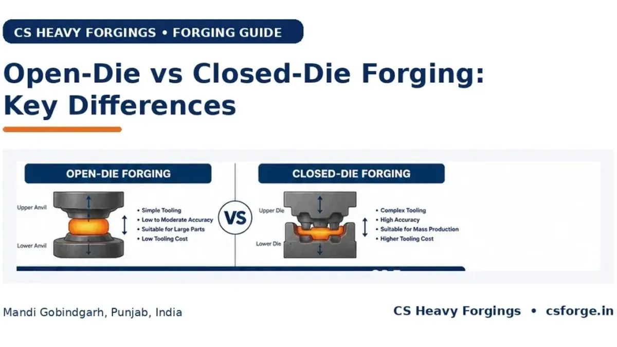 Open-Die vs Closed-Die Forging: Key Differences