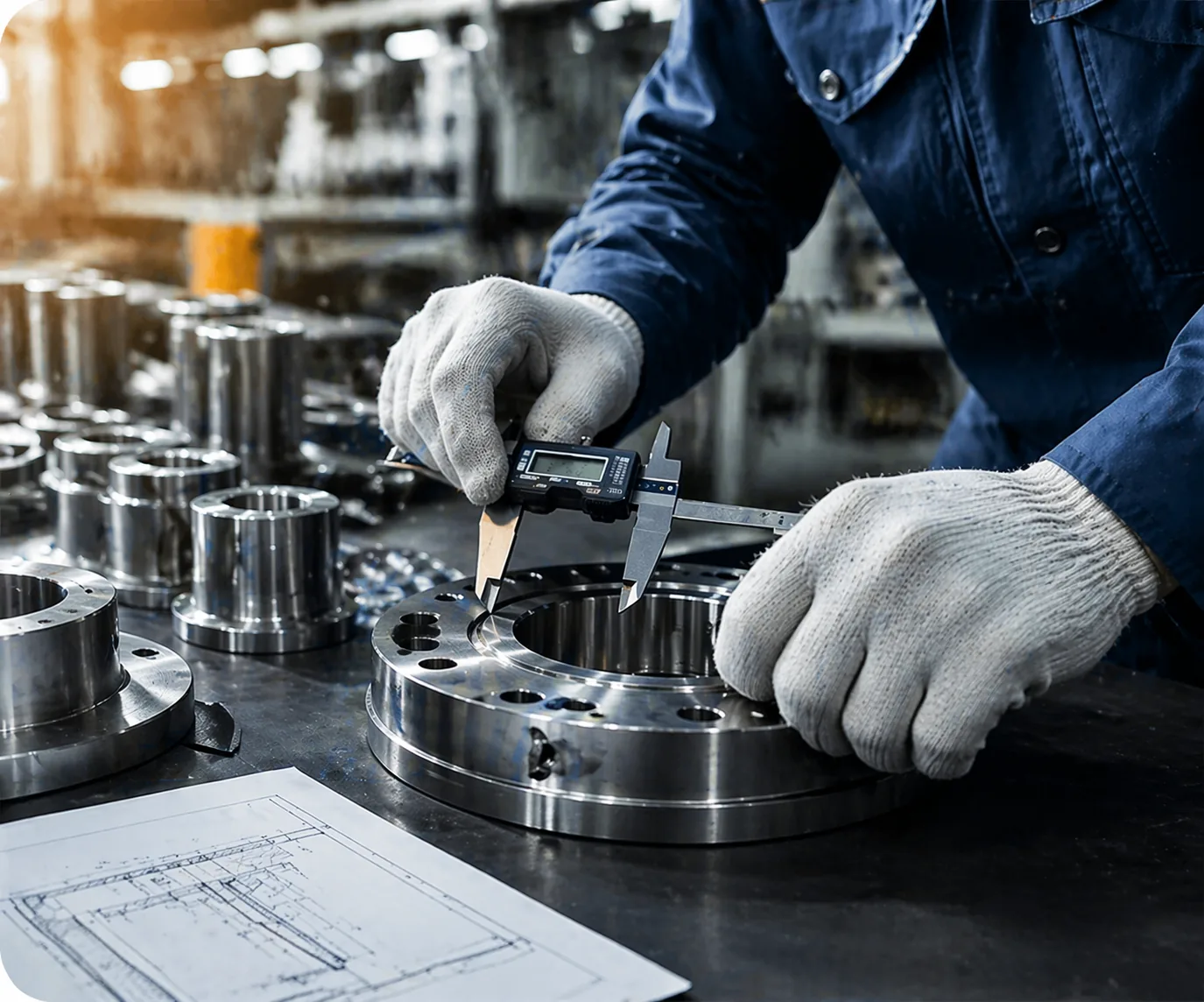 Quality inspection of alloy steel forged components